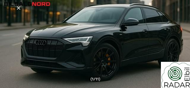 AUDI e-tron Sportback 50 "ALL BLACK" 8 nye dekk / Skinn / Gule calippere /