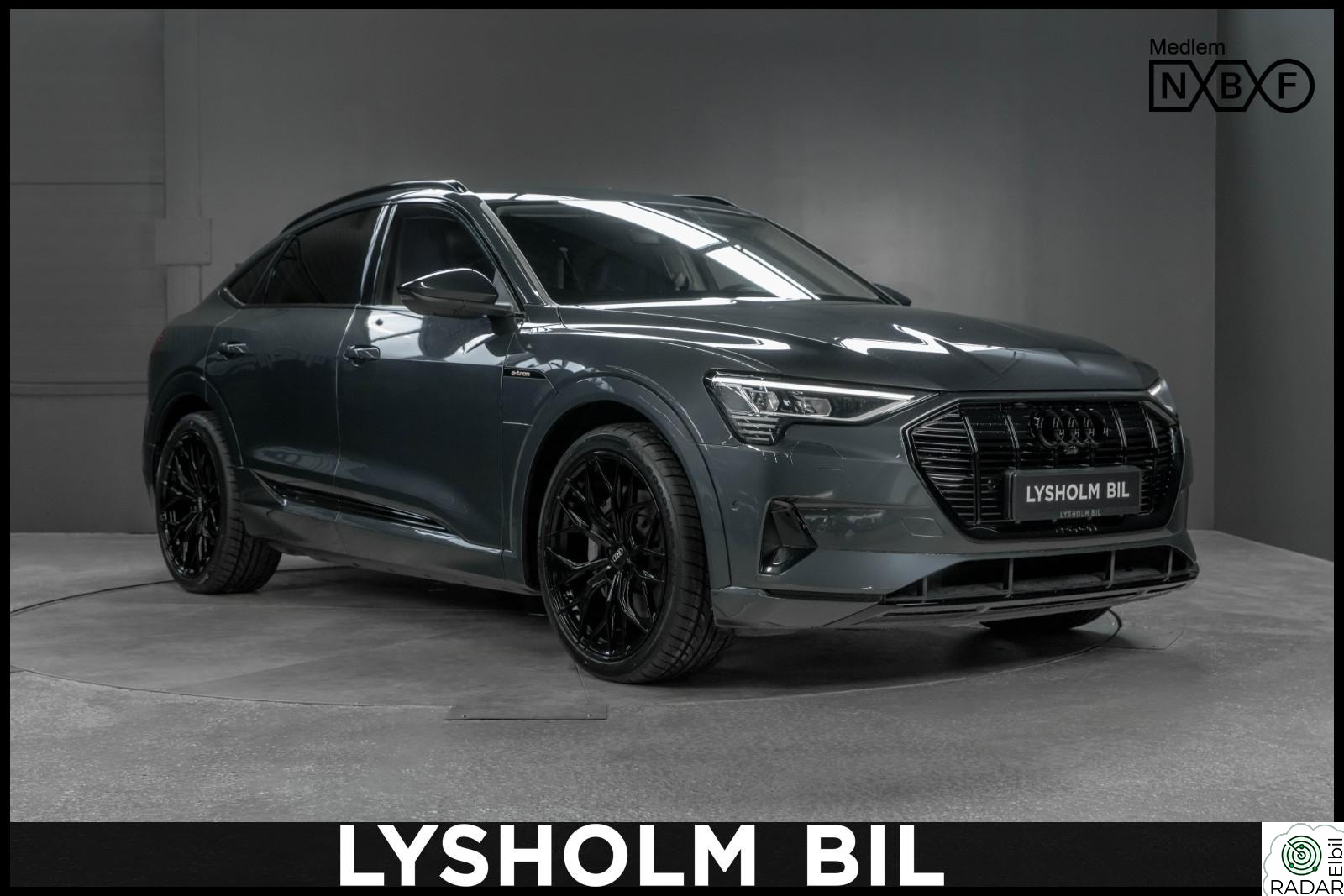 AUDI E TRON SPORTBACK 55 55 Krok/Vinterpakke/Solgardiner/Chrome delete/Ad.cruise