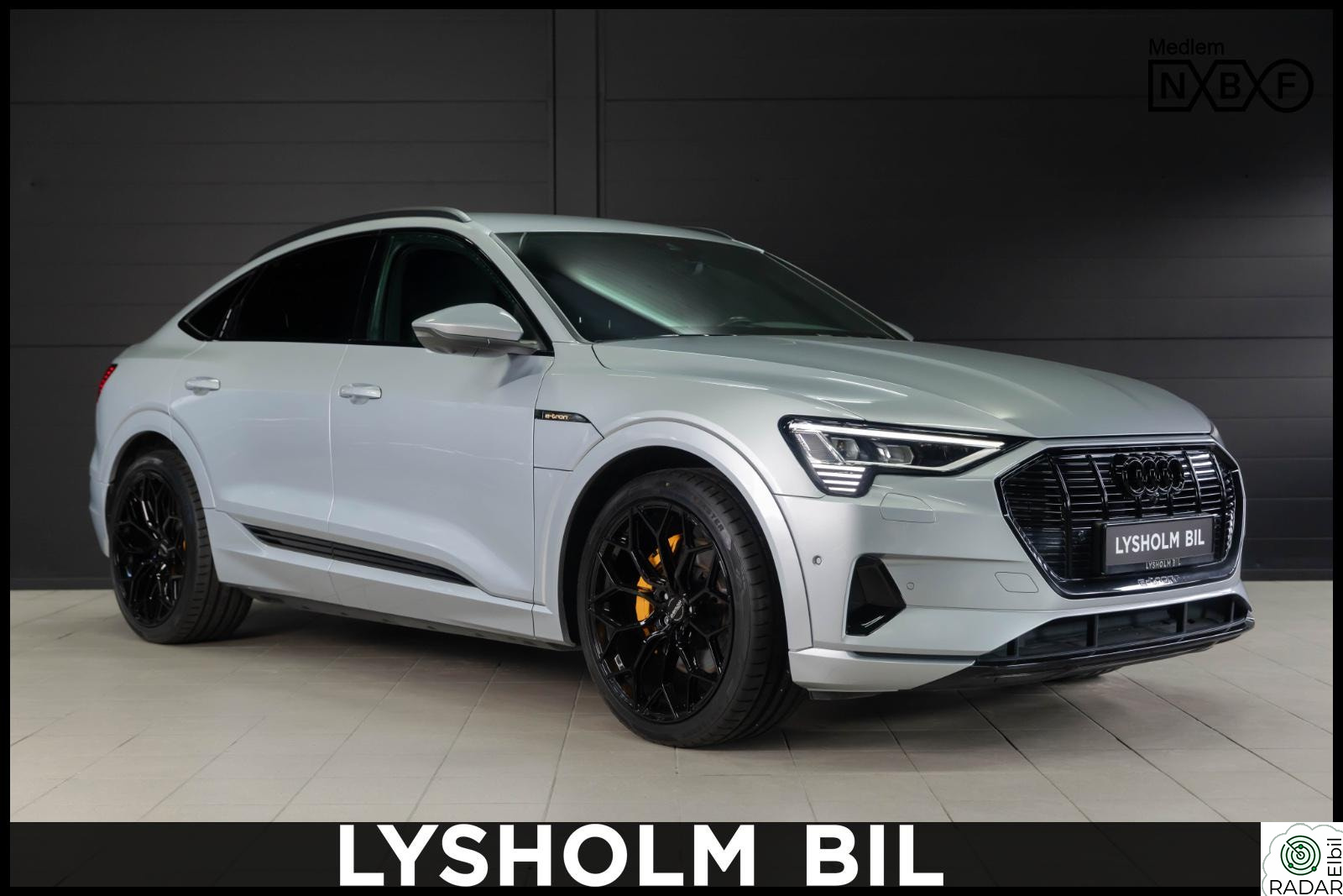 AUDI E TRON SPORTBACK 55 55 Svart optikk/Krok/BO/Matrix/Solgardiner/360/Keyless+