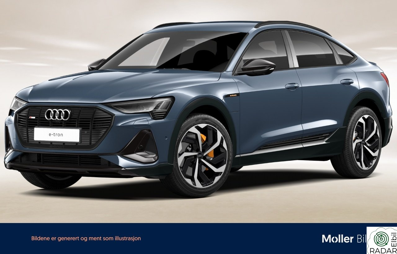 AUDI e-tron Sportback 55 55 S line Sport Black Edition -B&O,Nattsyn,HUD,Luft,21"