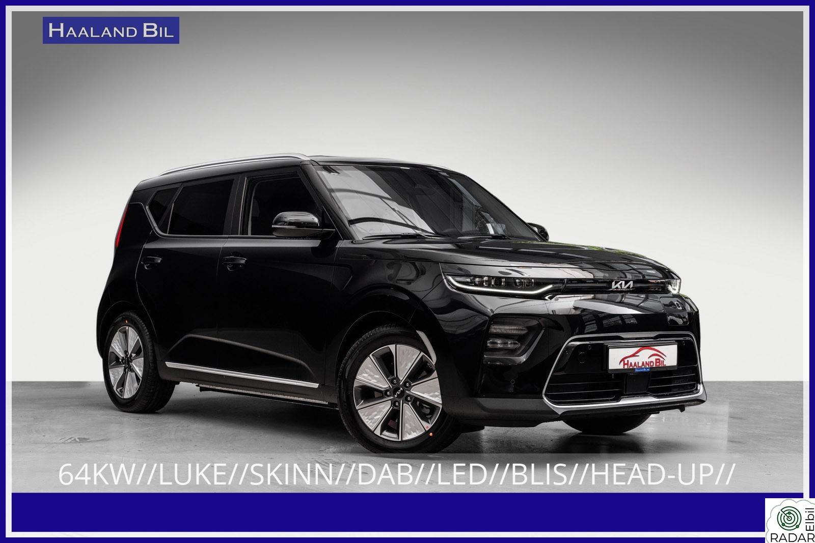 KIA SOUL 64KW / 3FAS / FULLUTSTYRT /LUKE / FULLSKINN / S + V