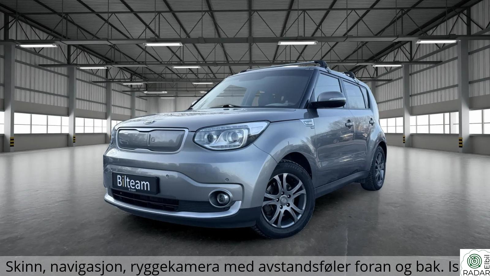 KIA SOUL EV Exclusive takstativ, navi, Skinn, Isofix, Ratt-varme
