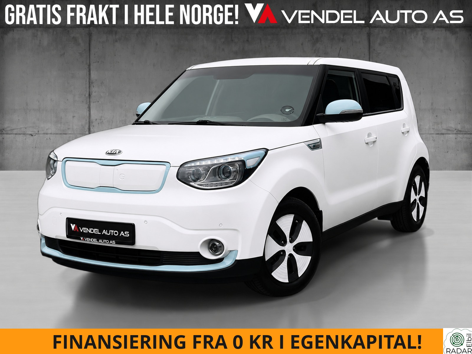 KIA SOUL EV EXCLUSIVE/ SKINN/ KJØLING/ OPPV.RATT/ R.KAM/ DAB/ CC