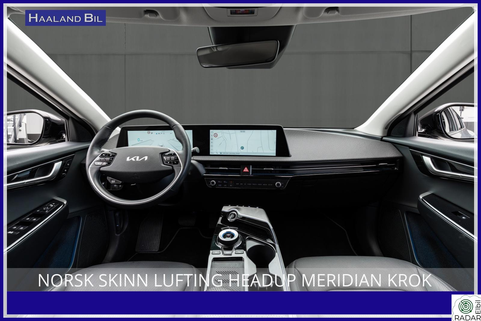 KIA EV6 NORSK SKINN LUFTING HEADUP MERIDIAN KROK S+V