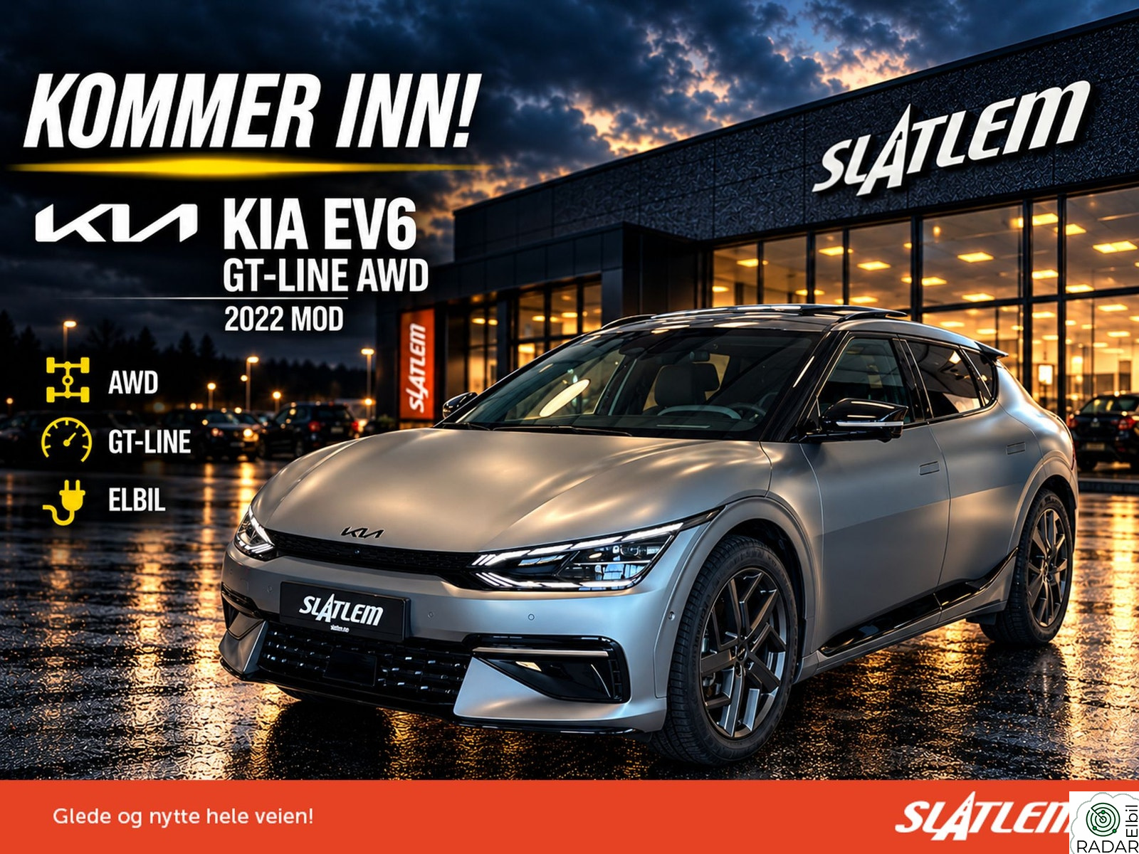 KIA EV6 AWD, GT-Line, *Norsk, Panorama +++