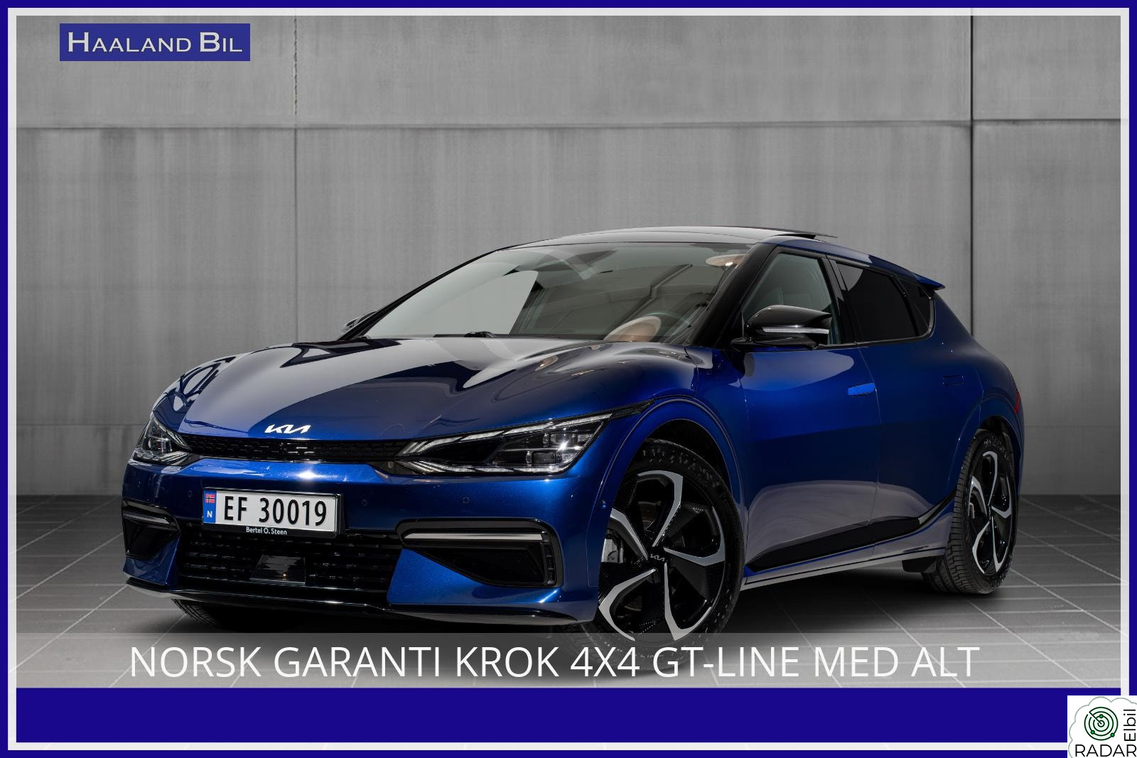 KIA EV6 2024 4X4 GT-LINE MED ALT PLUSS KROK GARANTI TIL 07.2031