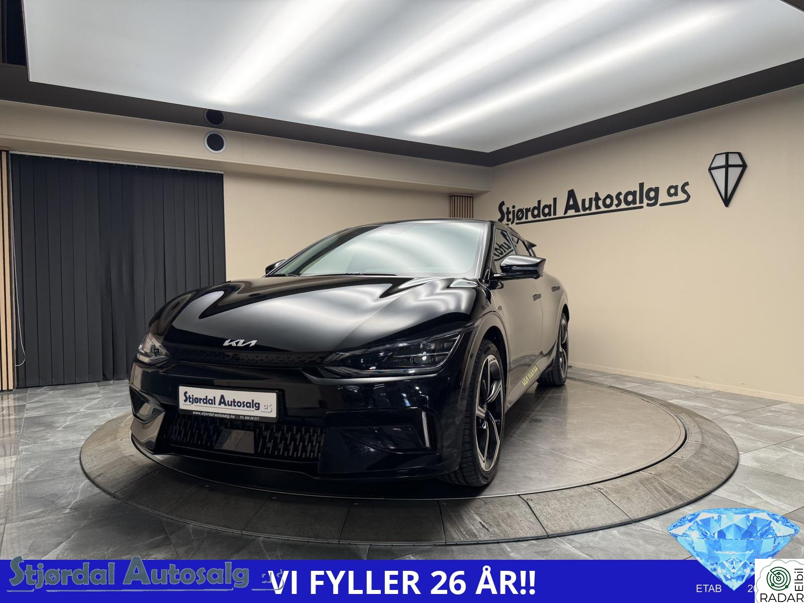 KIA EV6 GT 585hk/360g.k/Meridian/Navi/Sports stoler/1eier/Norsk