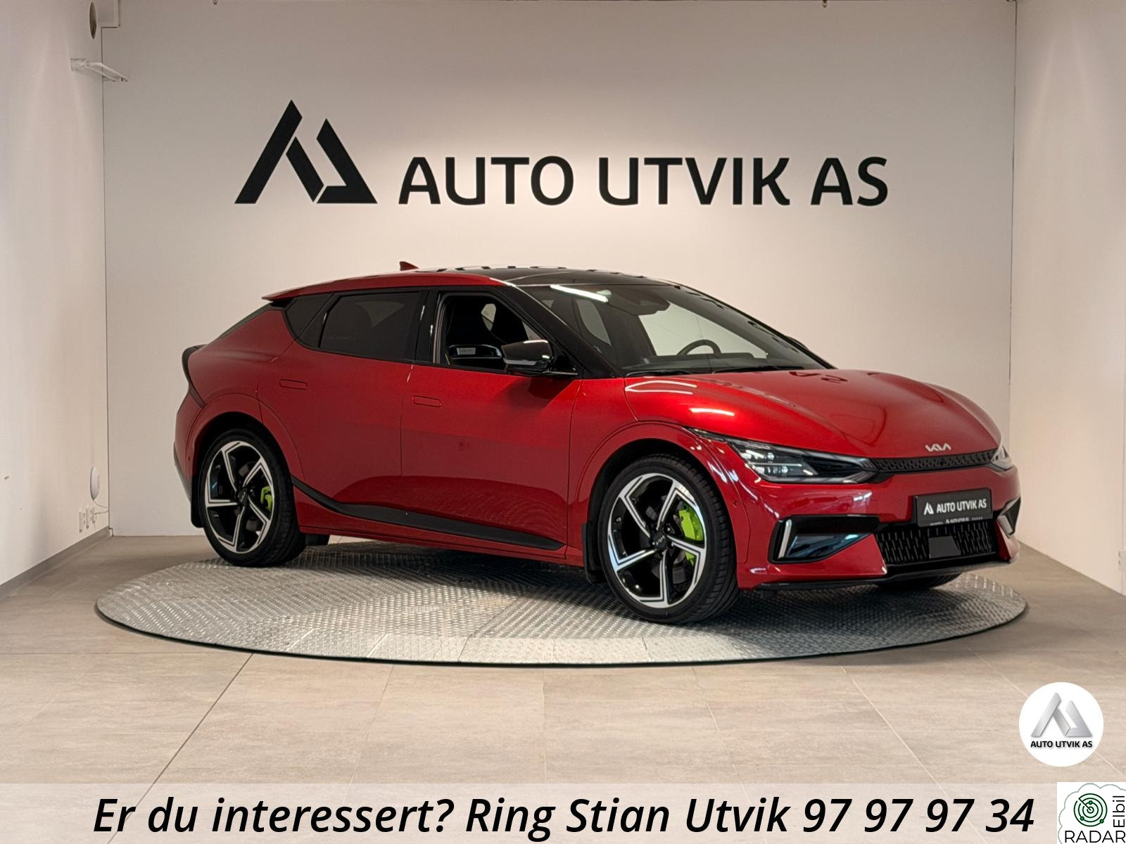 KIA EV6 GT 585HK/AWD/MERIDIAN/KROK/ACC/HEAD-UP/RATTVARME/SOLTAK